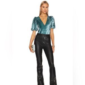 Free People Intimately NWT Don’t You Wish Bodysuit in Deep Teal Size Small